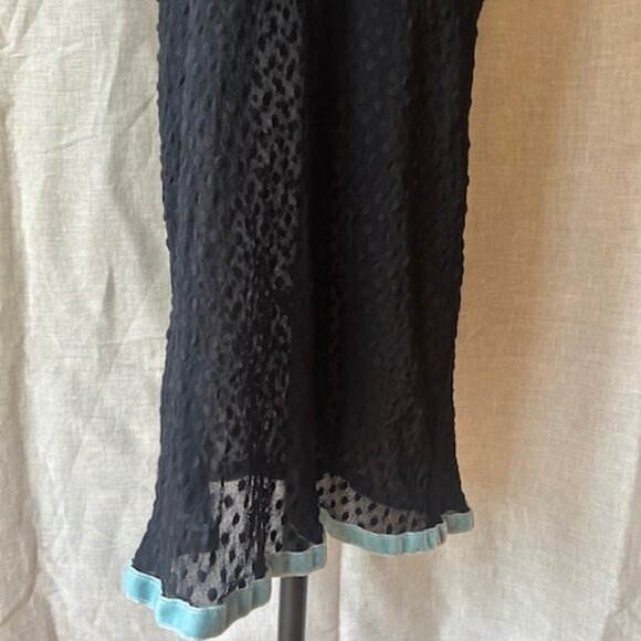 ***SOLD***Vintage Betsey Johnson New York Swiss Dot Mesh Maxi Dress - Picture 6 of 8